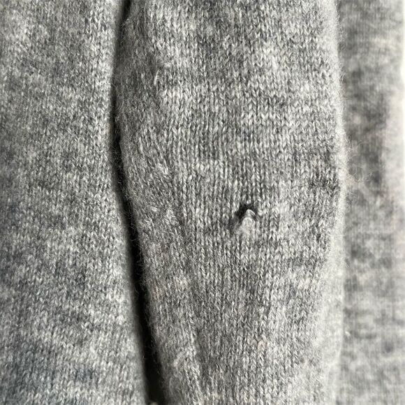 Talbots Women's Cashmere Crewneck Sweater Gray Pullover Size L - Picture 7 of 7